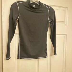 Champion Charcoal Long Sleeve Kids Tee